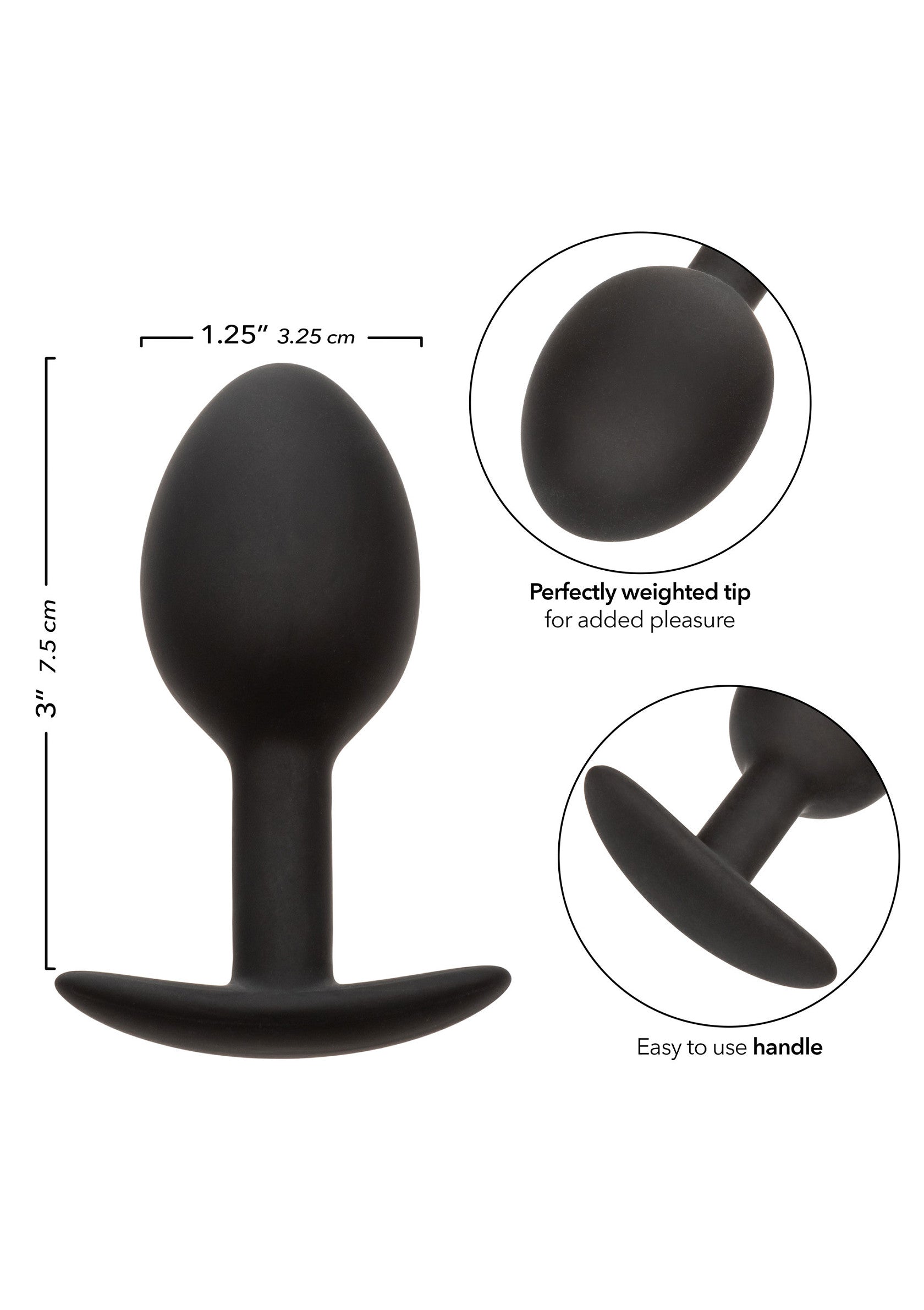 Jouet anal CalExotics Weighted Silicone Plug