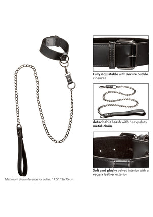 Accessoire BDSM CalExotics Collar With Chain Leash