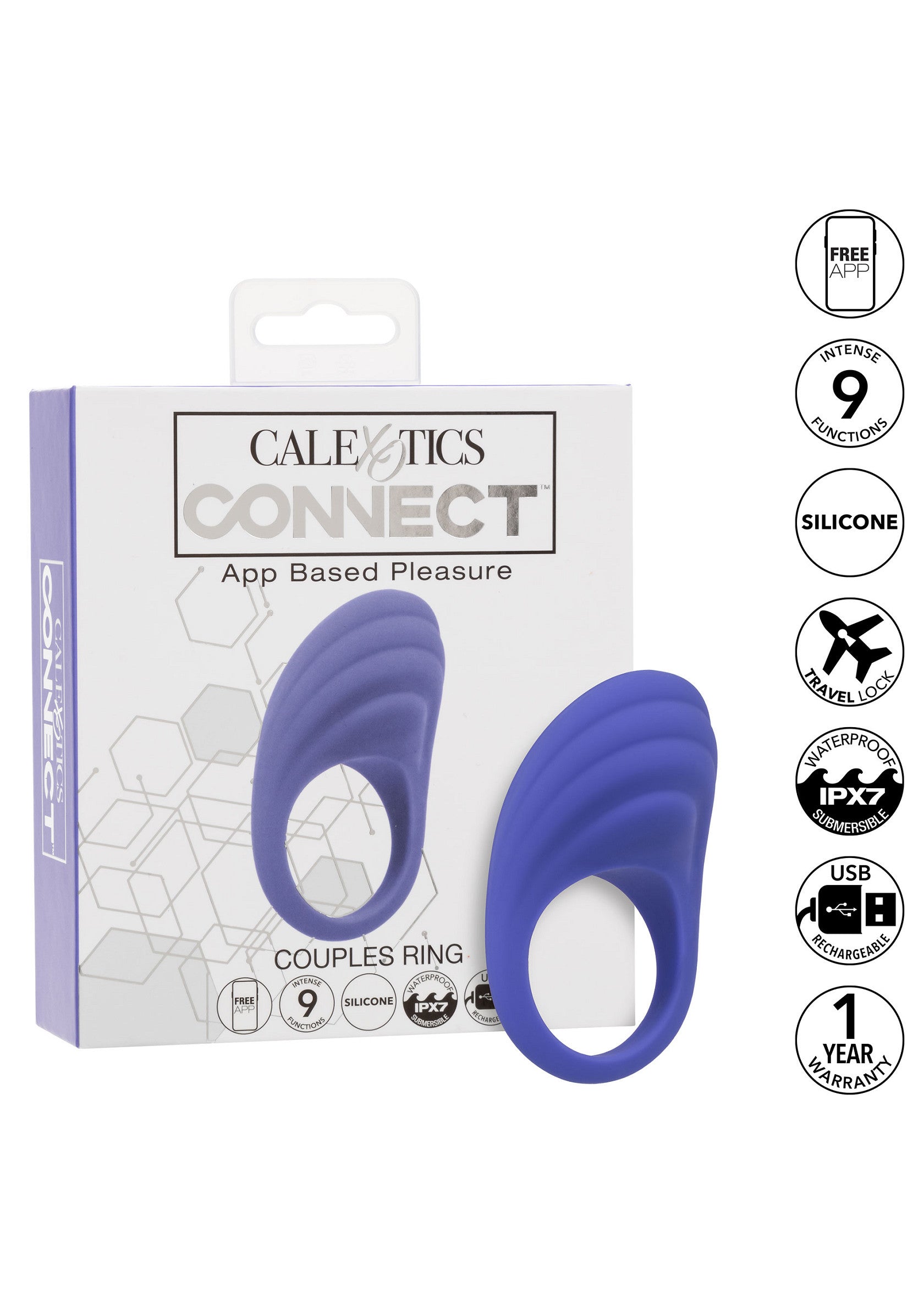 Performance masculine CalExotics Calex Connect Couples Ring