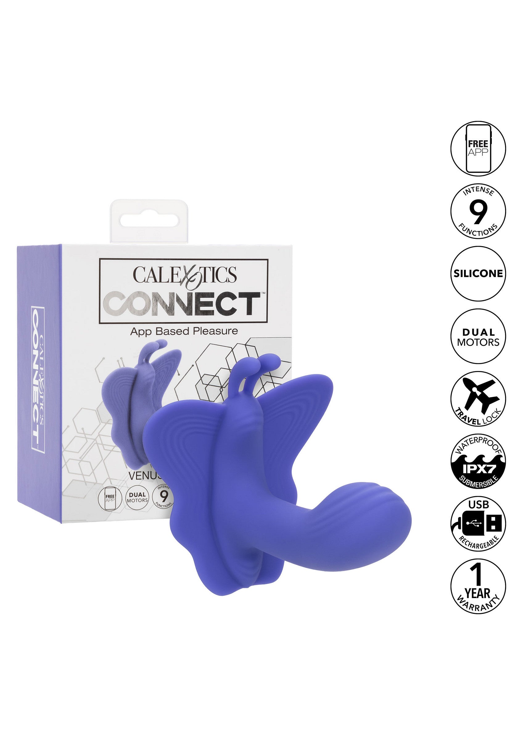 Stimulateur CalExotics Calex Connect Venus Butterfly
