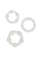 Performance masculine CalExotics Silicone Beaded Rings
