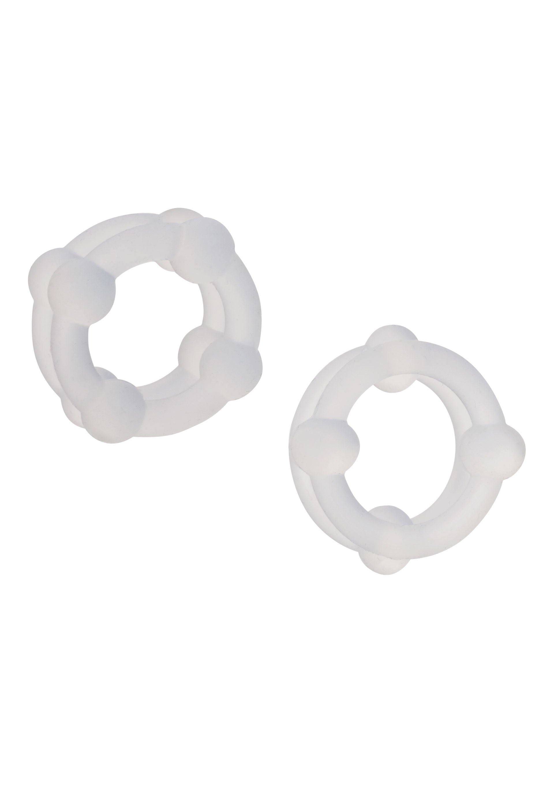 Performance masculine CalExotics Silicone Double Stacker Rings