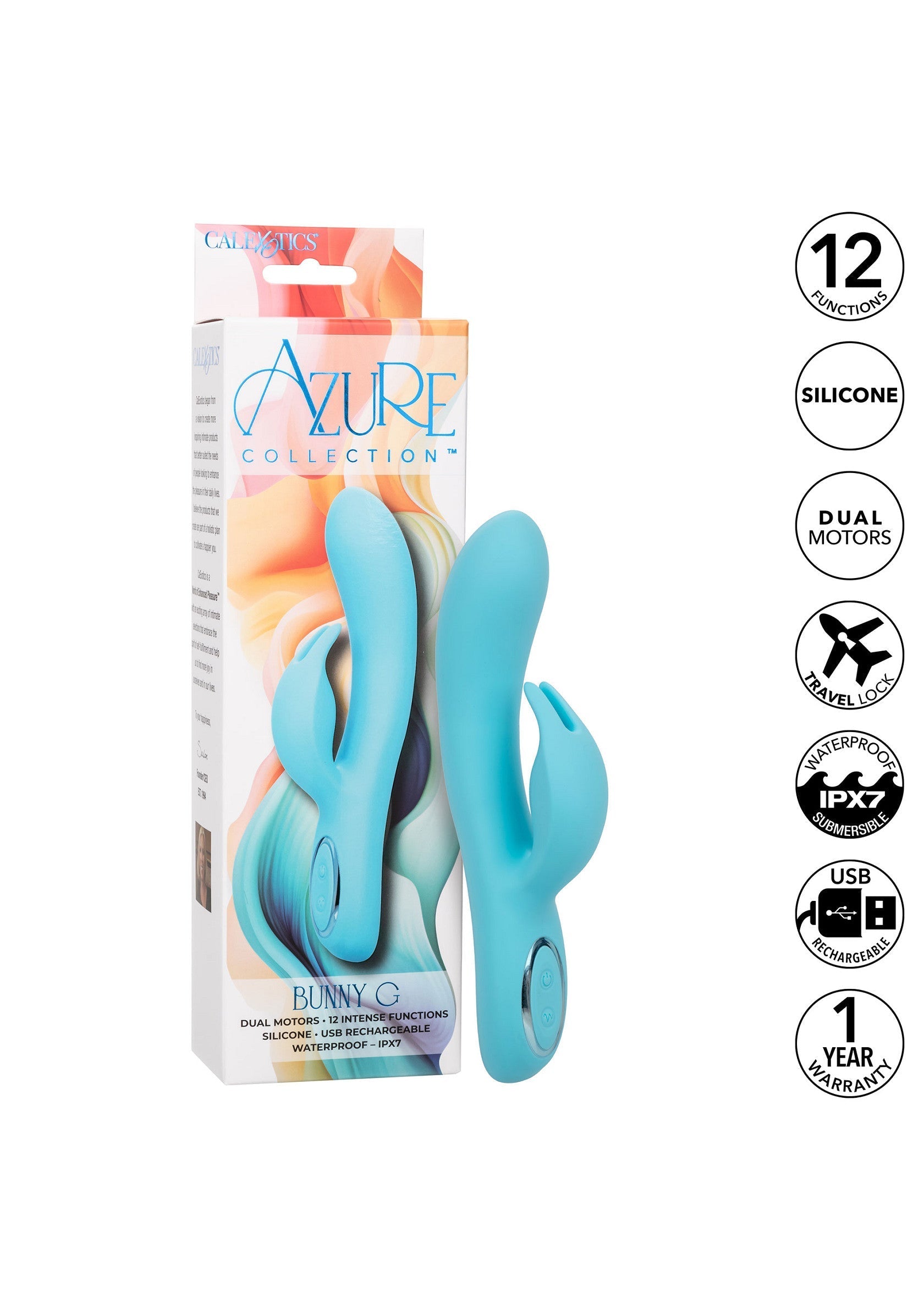 Vibromasseur CalExotics Azure Collection Bunny G