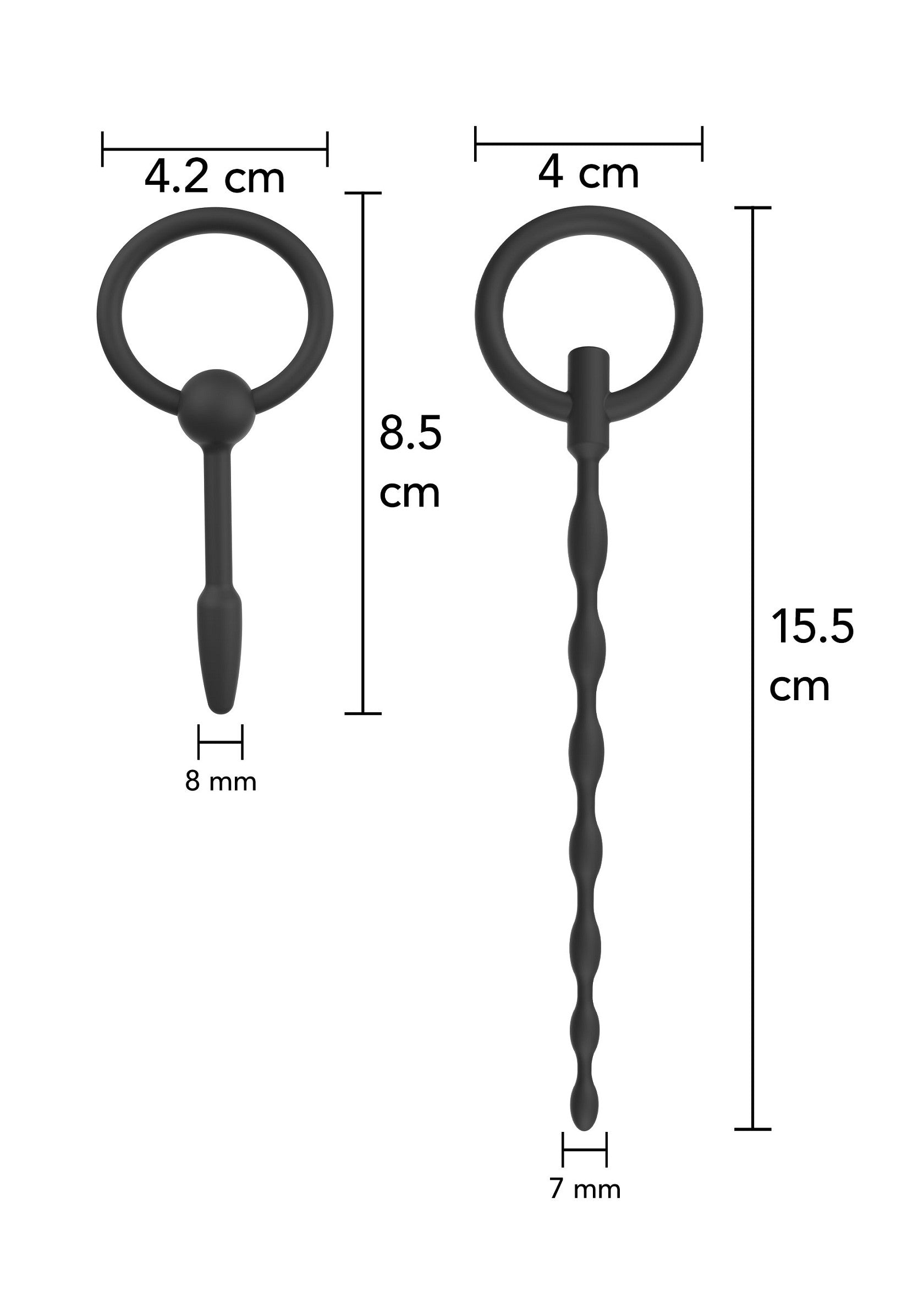 Accessoire BDSM Hidden Desire Penis Plug Set Starter 2 pcs