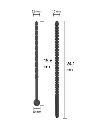 Accessoire BDSM Hidden Desire Ribbed Penis Dilators Advanced 2 pcs