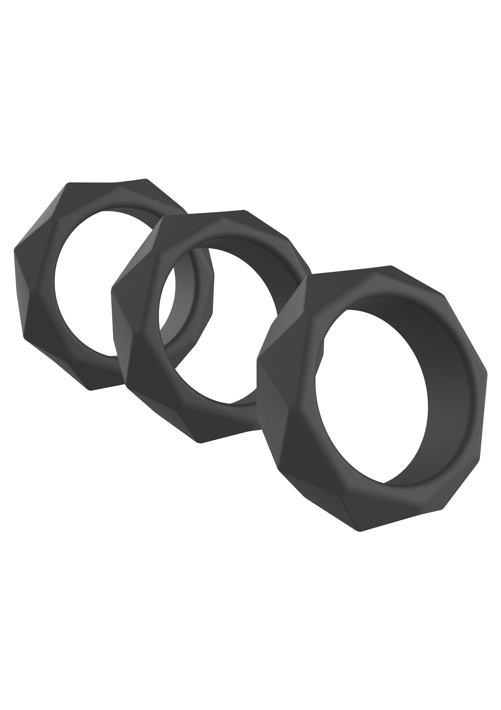 Performance masculine Hidden Desire Heavy C-Ring Set