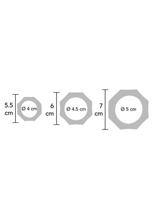 Performance masculine Hidden Desire Heavy C-Ring Set