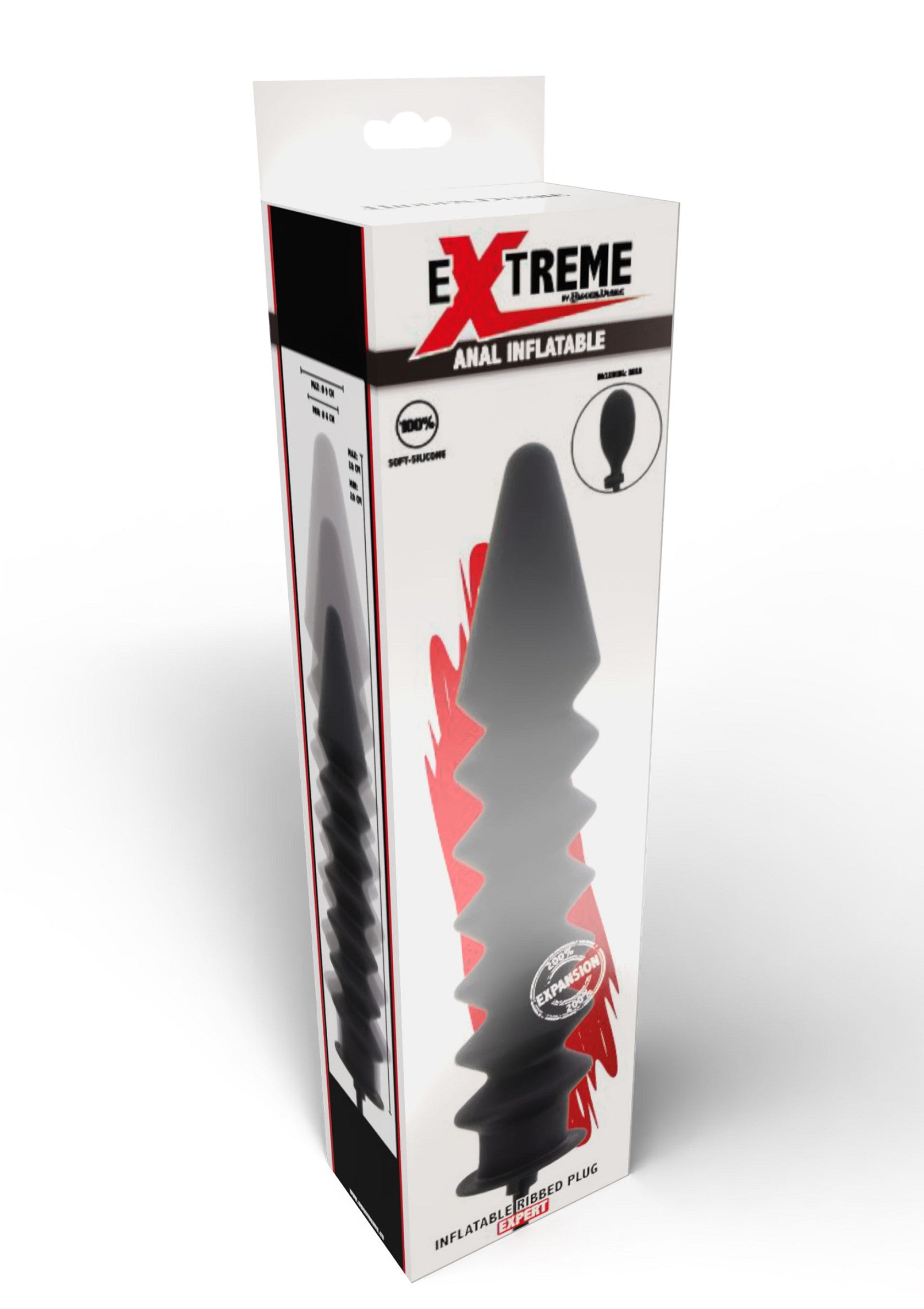 Jouet anal Hidden Desire Inflatable Ribbed Plug Expert