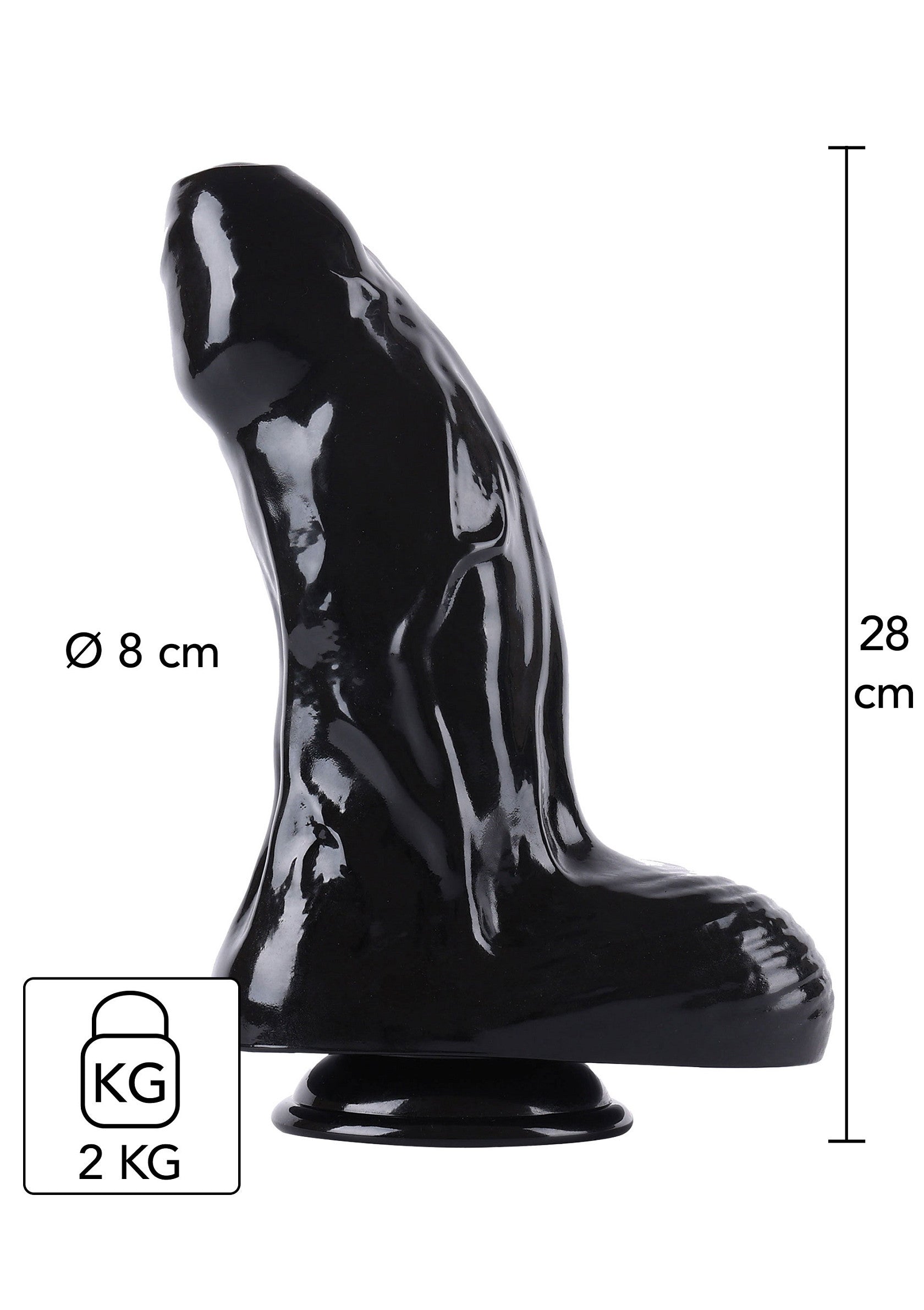 Jouet anal Hidden Desire Dong Xtra Thick 28 cm