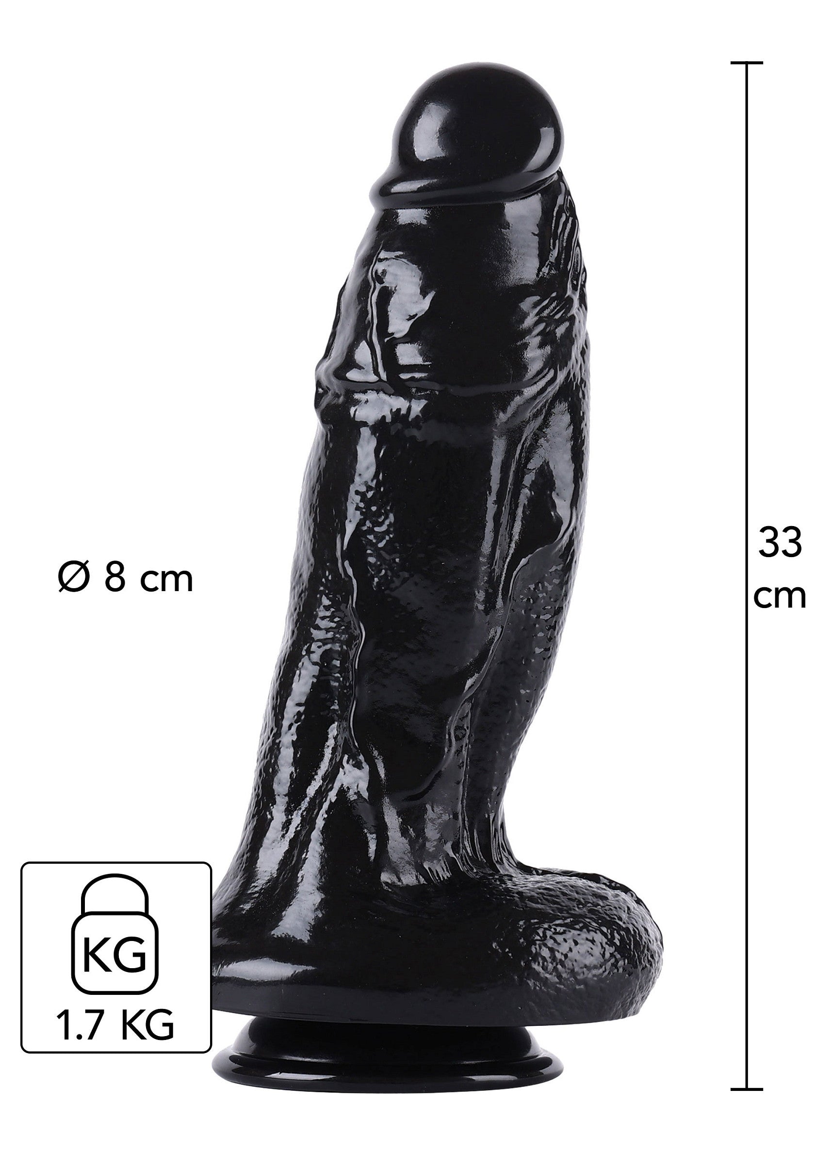 Jouet anal Hidden Desire Dong Xtra Thick 32.5 cm