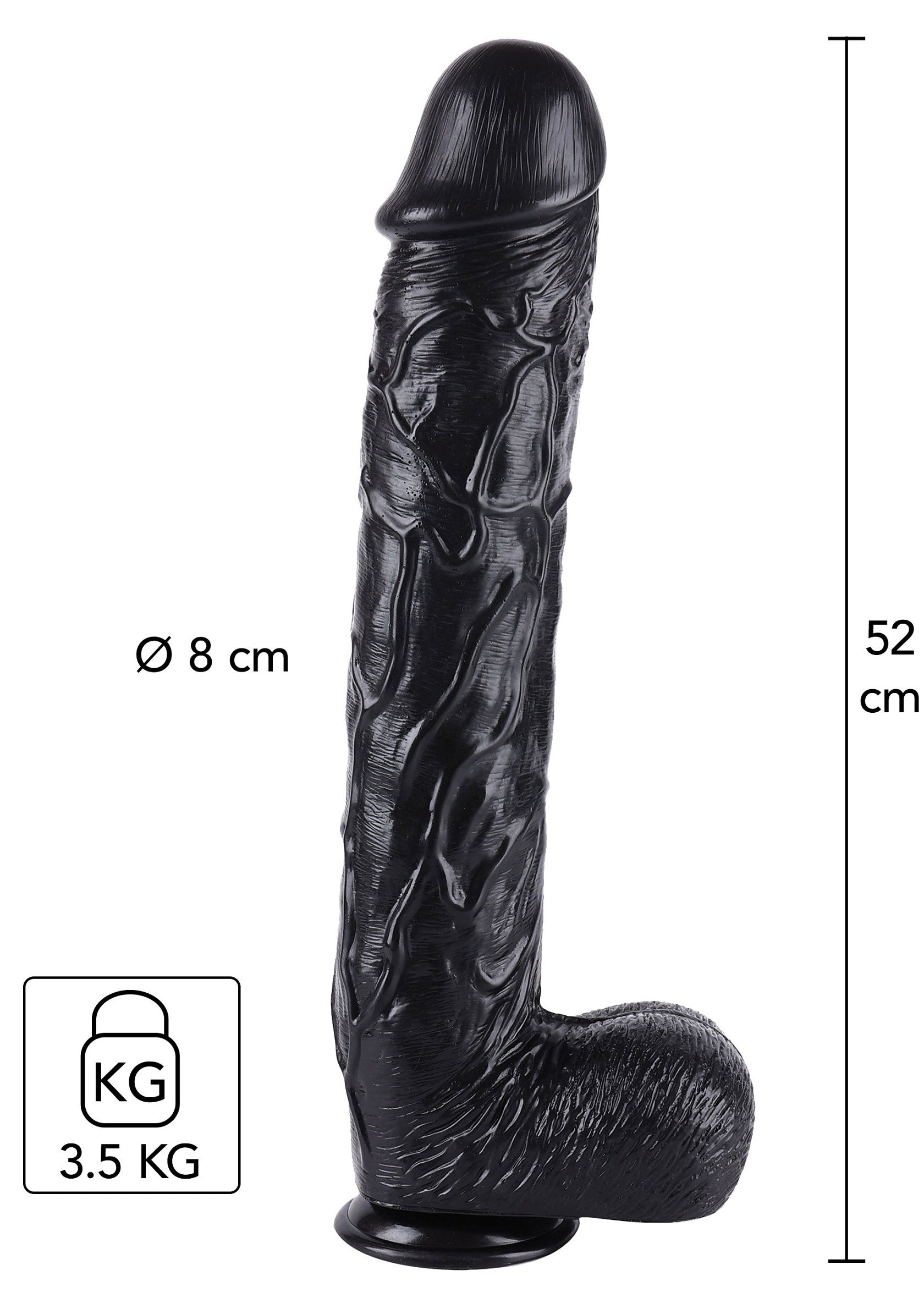 Jouet anal Hidden Desire Dong 52 cm