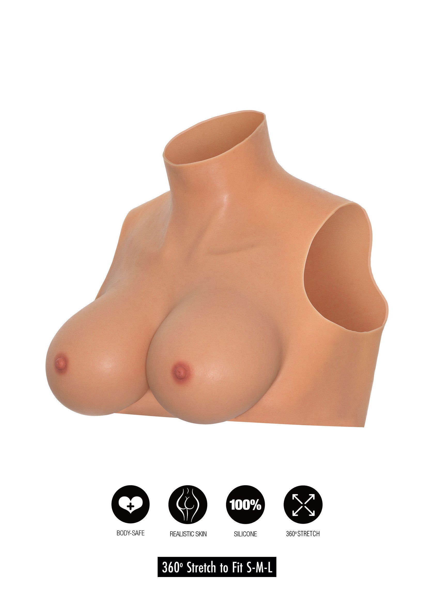 Lingerie Hidden Desire Wearable Breasts Crop Top D Cup
