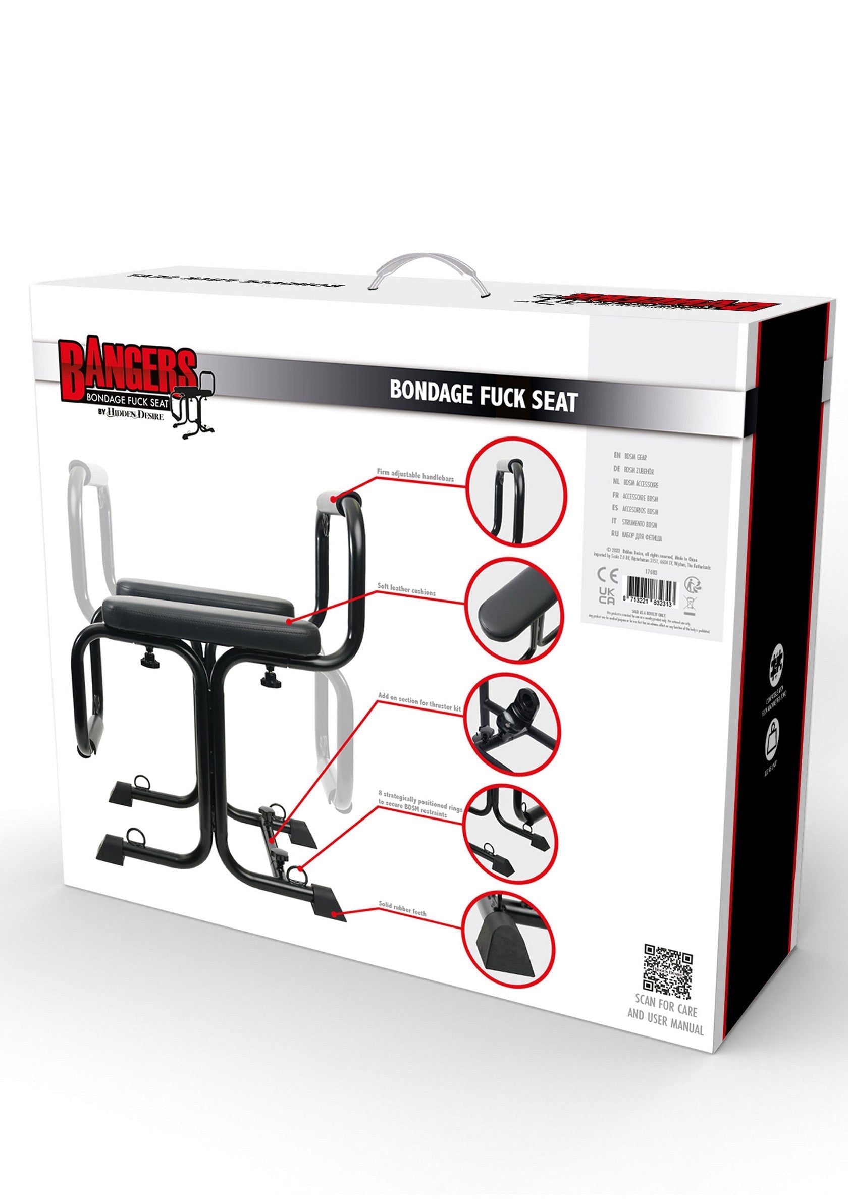 Accessoire Hidden Desire Bangers Bondage Fuck Seat