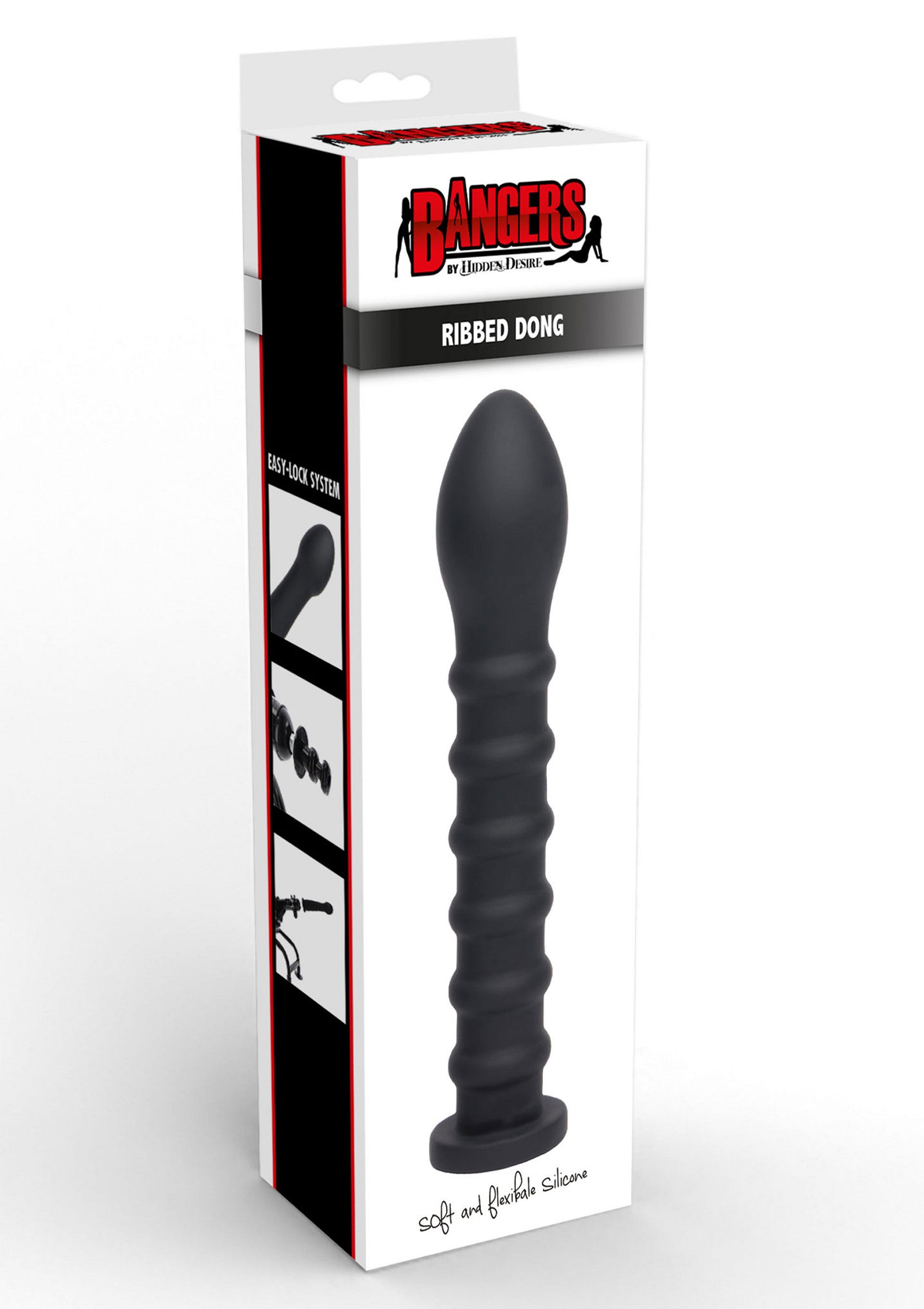 Accessoire Hidden Desire Ribbed Dong Easy-Lock 19 cm