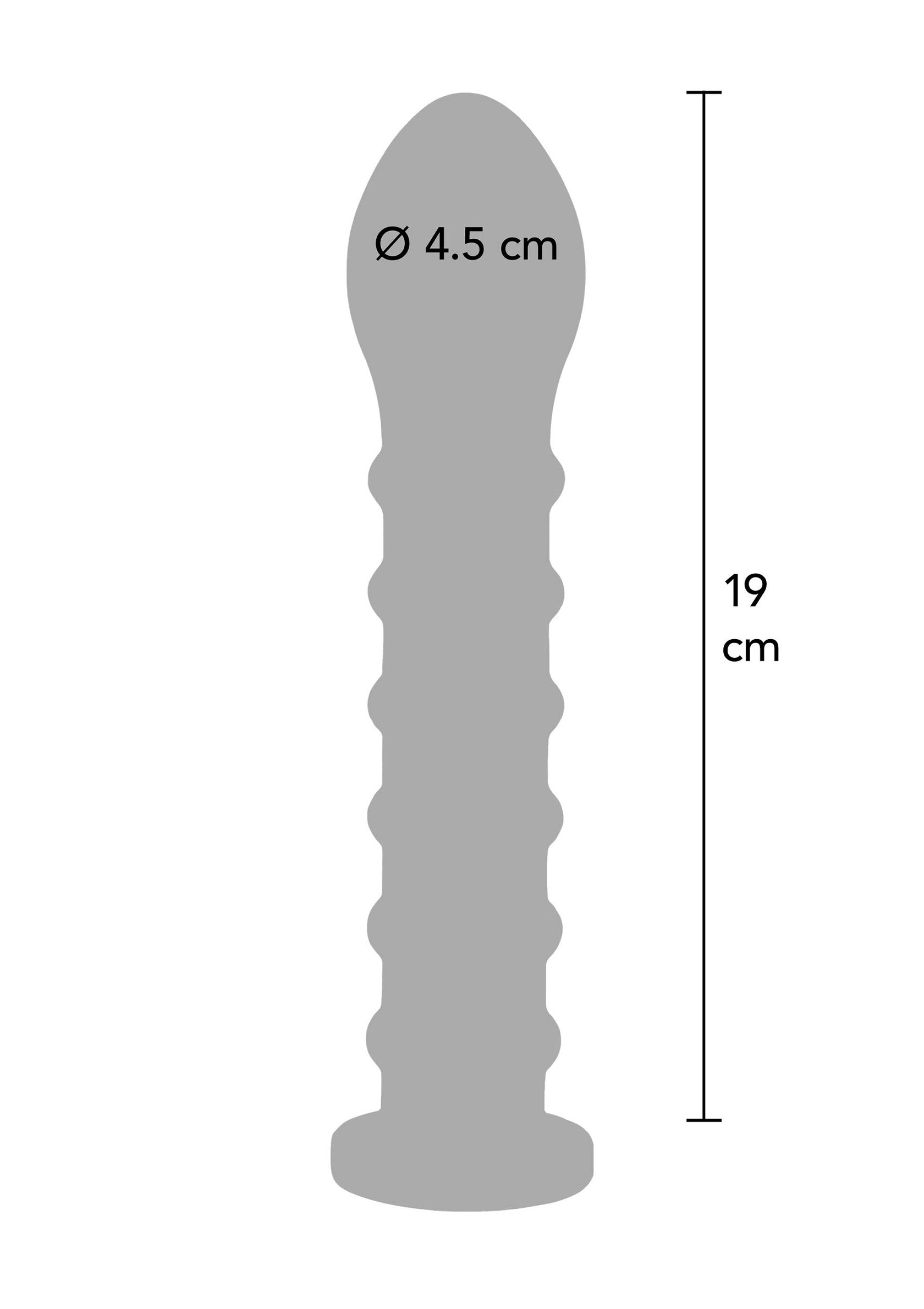 Accessoire Hidden Desire Ribbed Dong Easy-Lock 19 cm