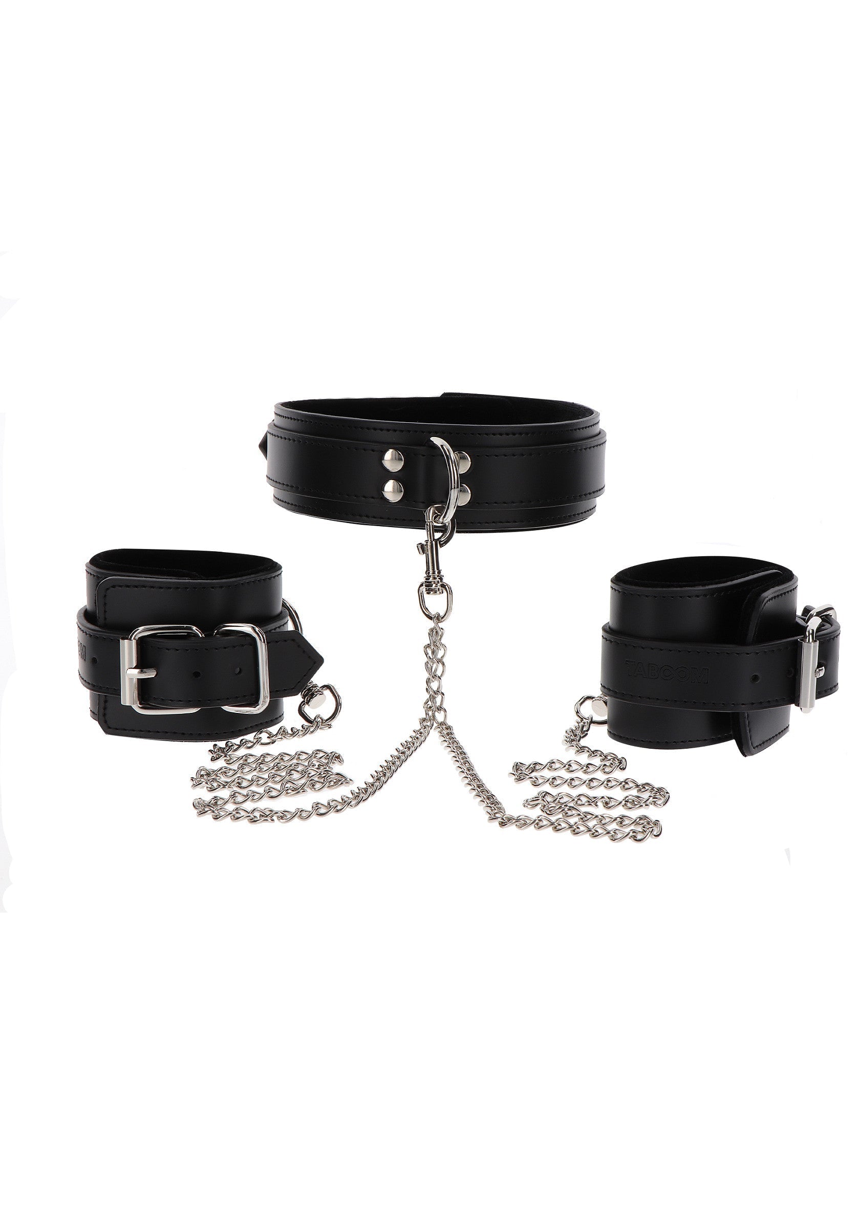 Accessoire BDSM Taboom Heavy Collar and Wrist Cuffs