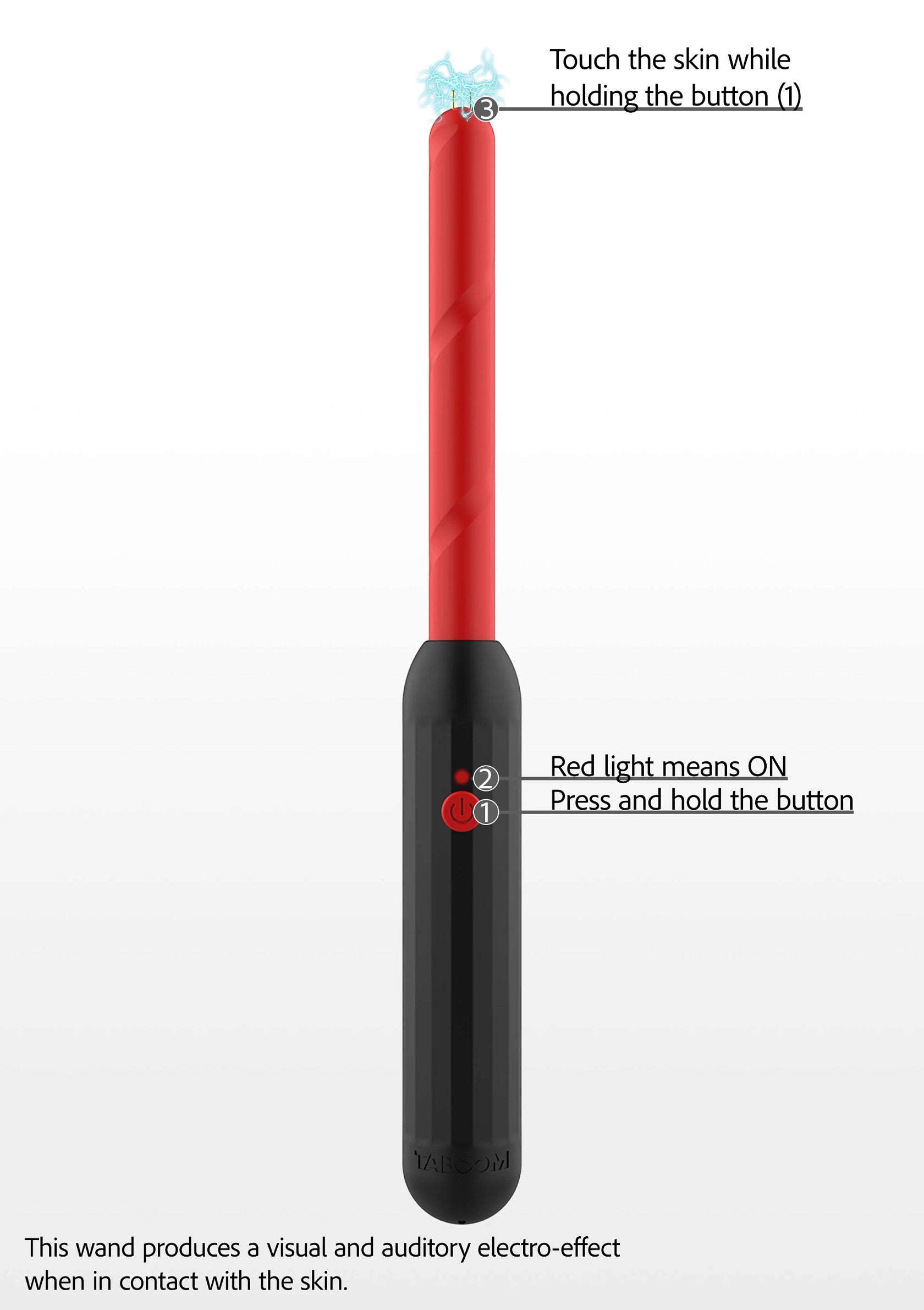 Accessoire BDSM Taboom Prick Stick Electro Shock Wand