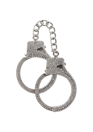 Accessoire BDSM Taboom Diamond Wrist Cuffs Silver