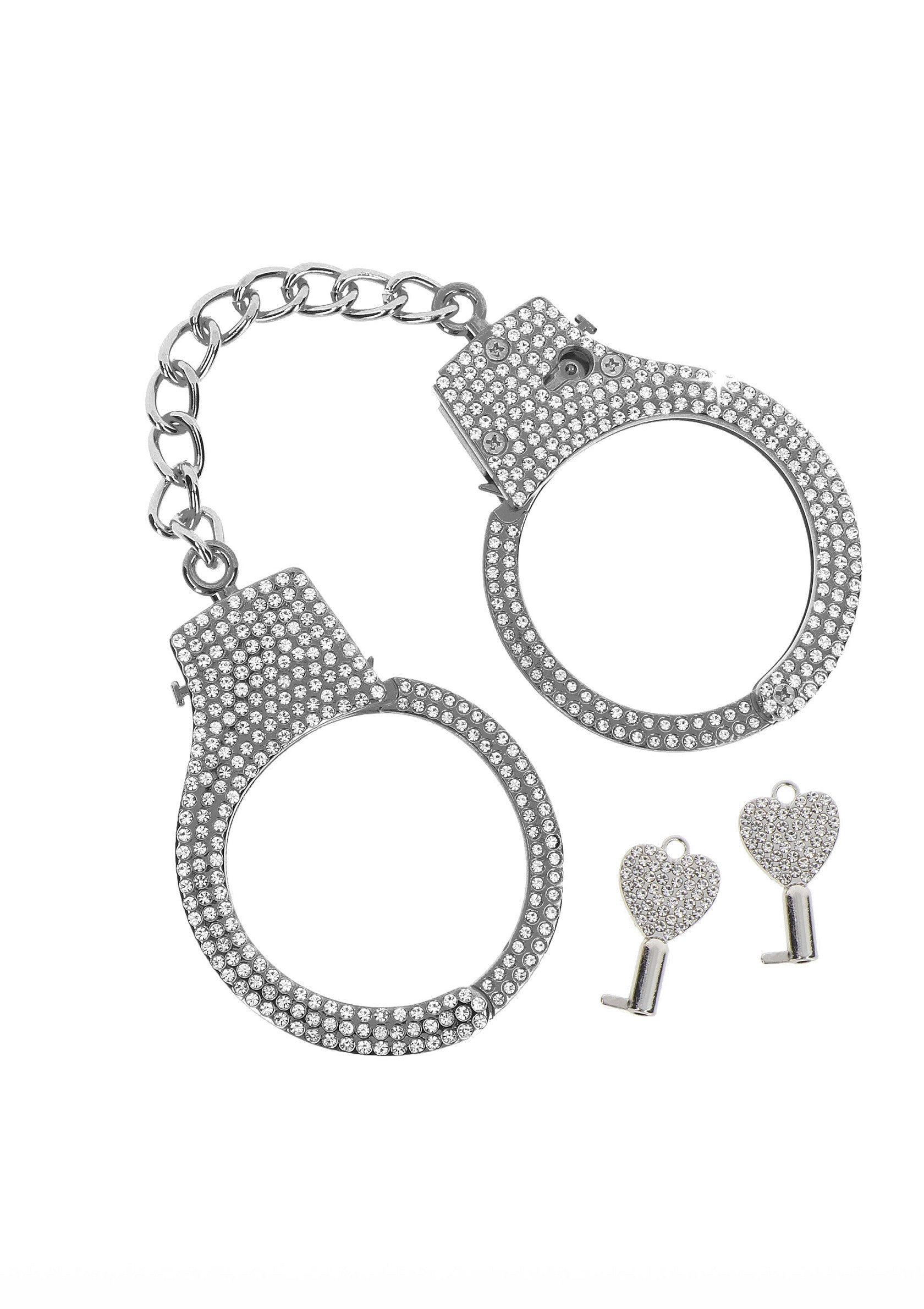 Accessoire BDSM Taboom Diamond Wrist Cuffs Silver