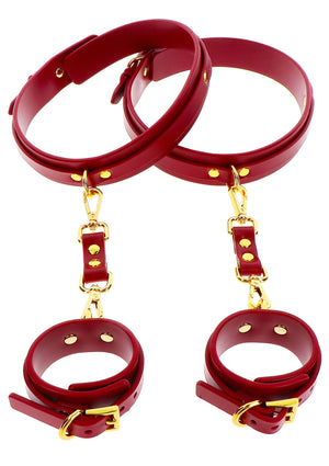 Accessoire BDSM Taboom Wrist To Thigh Cuff Set