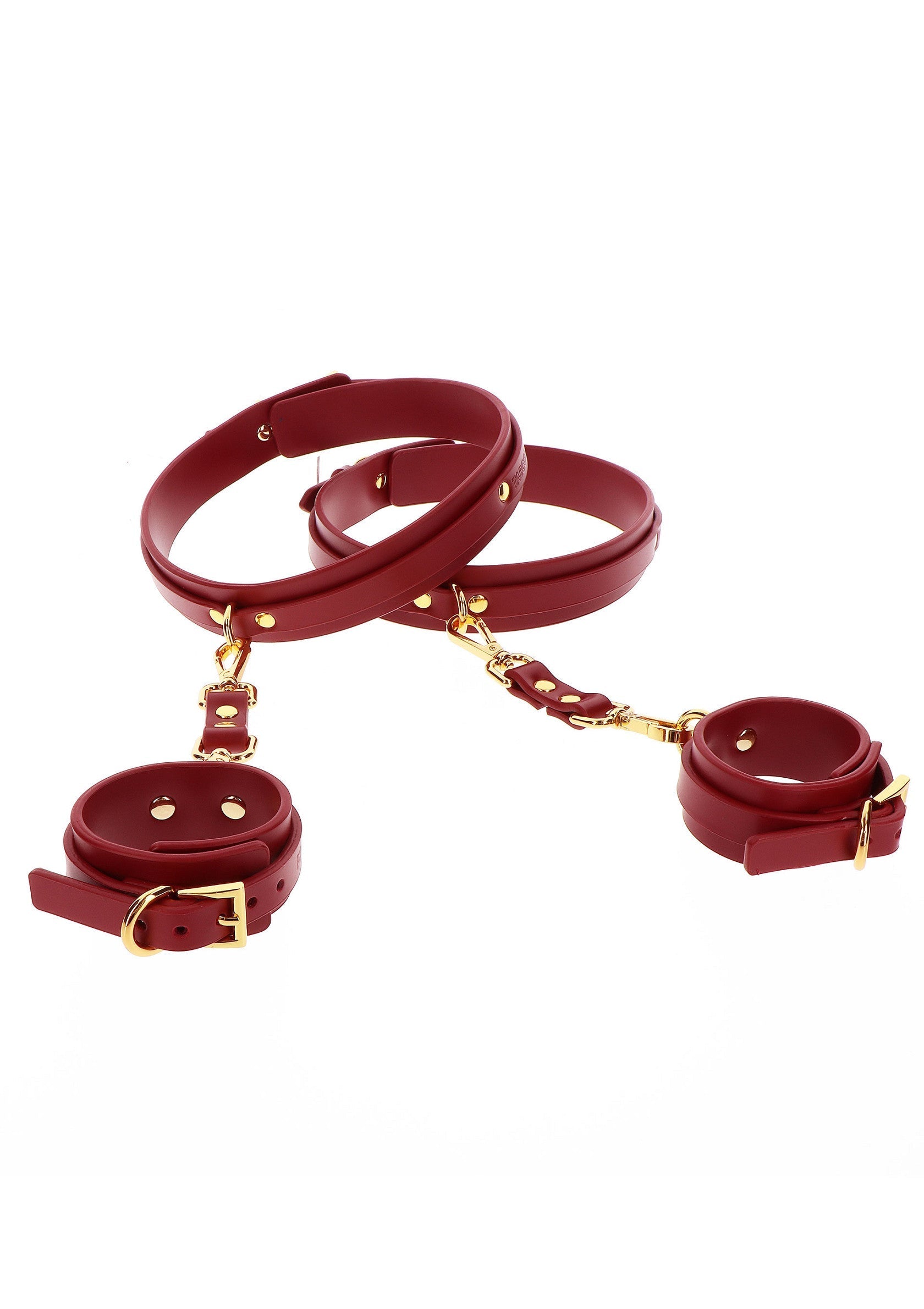 Accessoire BDSM Taboom Wrist To Thigh Cuff Set