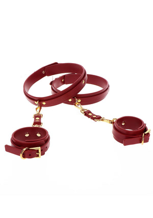 Accessoire BDSM Taboom Wrist To Thigh Cuff Set