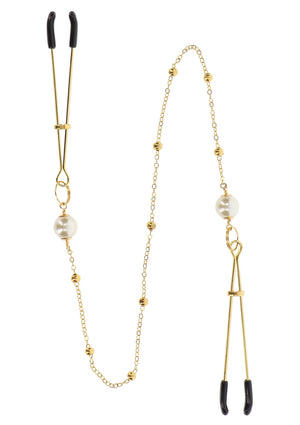 Accessoire BDSM Taboom Tweezers Pearl & Deluxe Chain