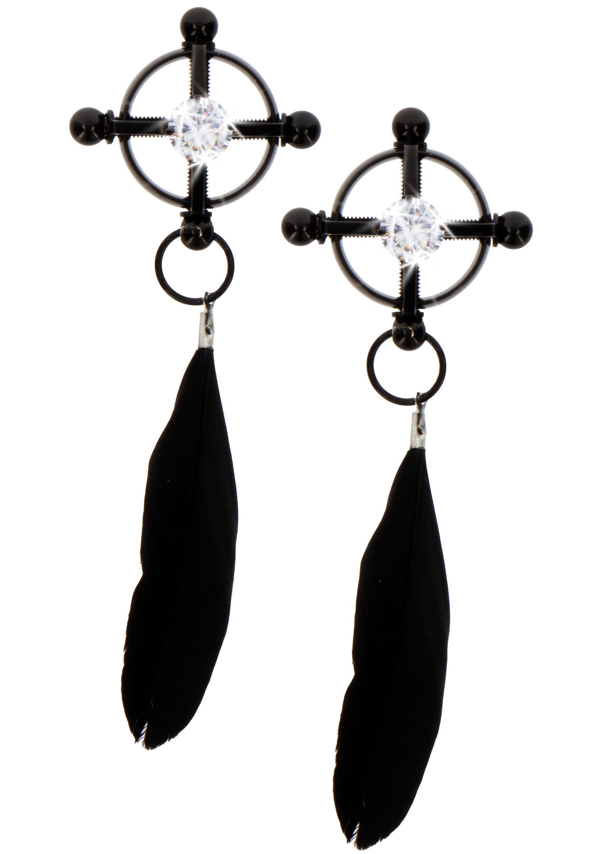Accessoire BDSM Taboom Velvet Feather Clamps