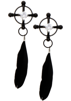 Accessoire BDSM Taboom Velvet Feather Clamps
