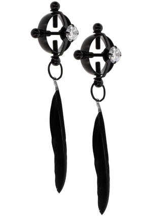 Accessoire BDSM Taboom Velvet Feather Clamps