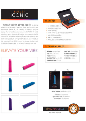 Stimulateur Nu Sensuelle Iconic Bullet