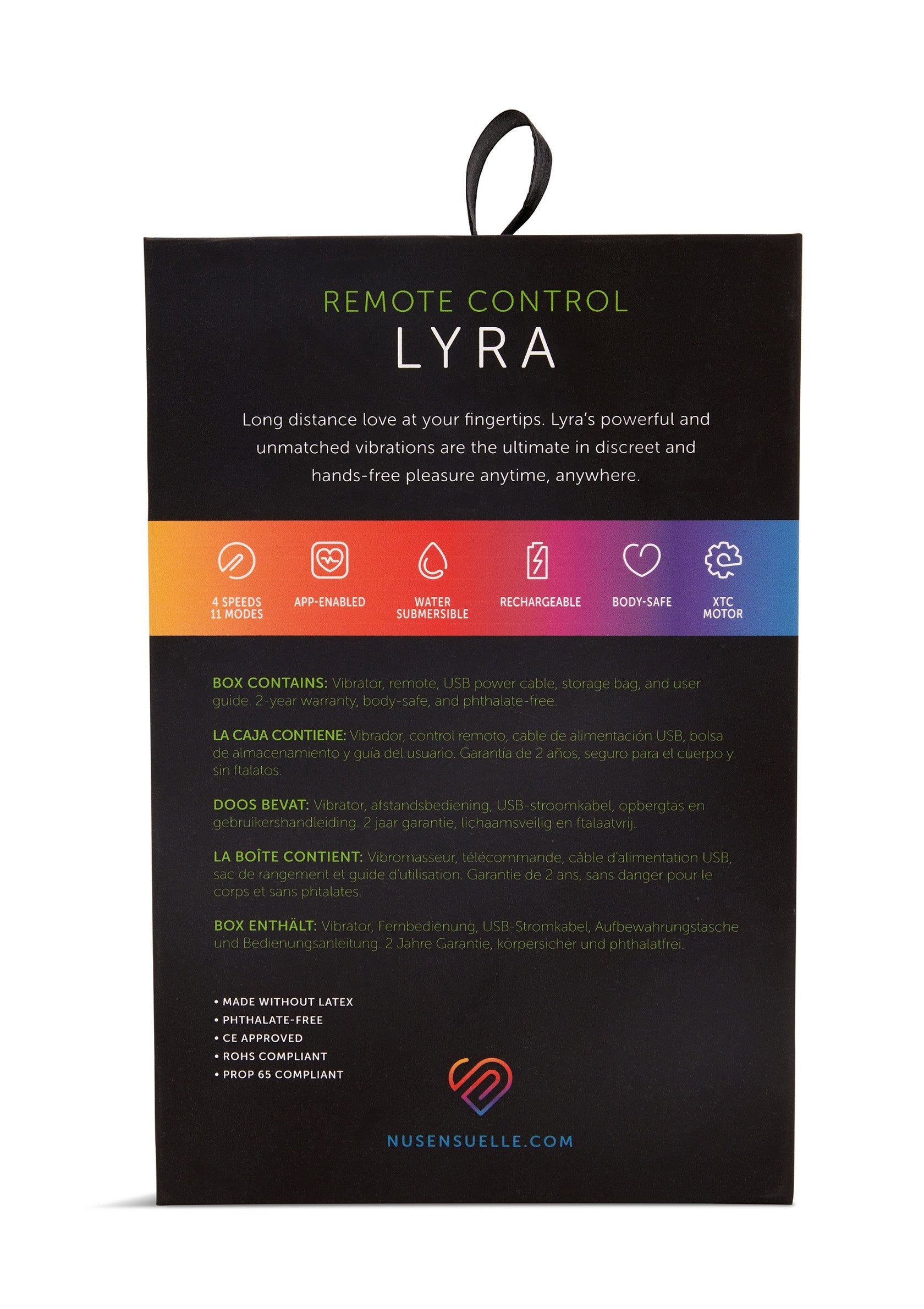 Stimulateur Nu Sensuelle Lyra Panty Vibrator + App