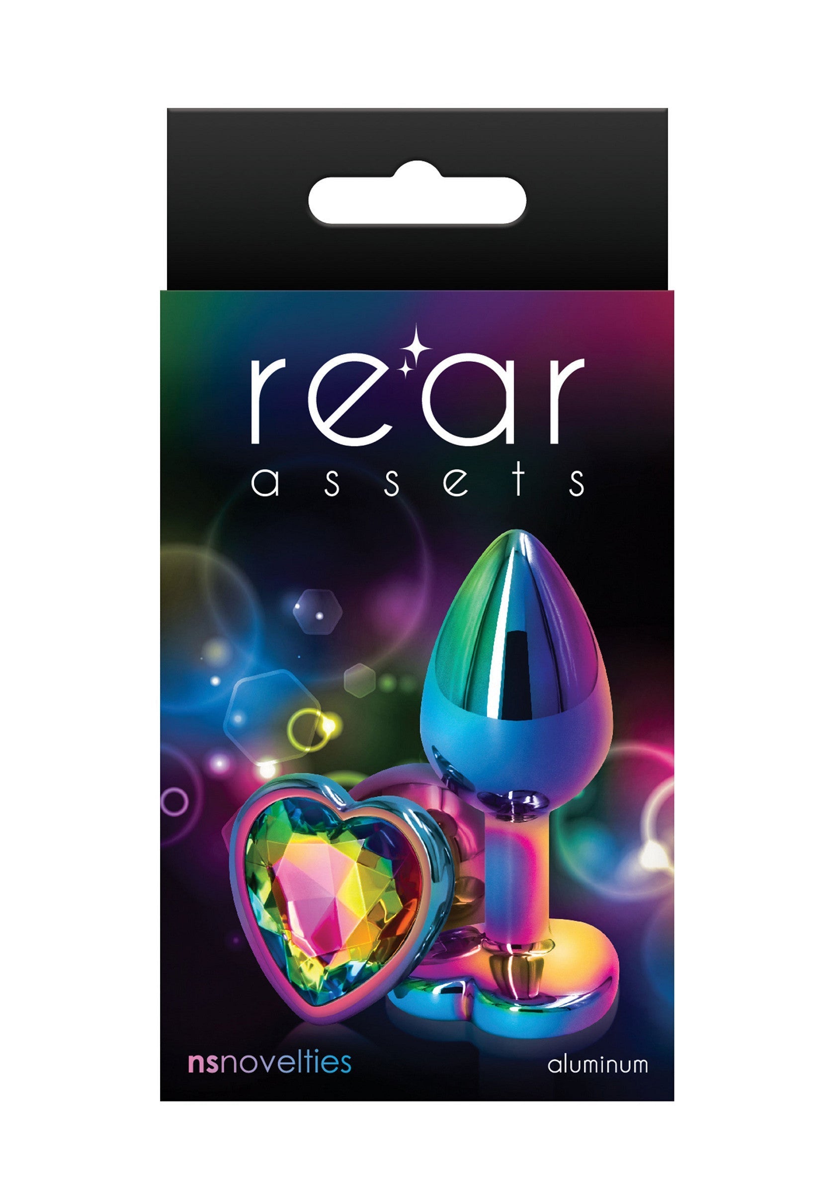 Jouet anal NS Novelties Rear Assets Mulitcolor Heart S