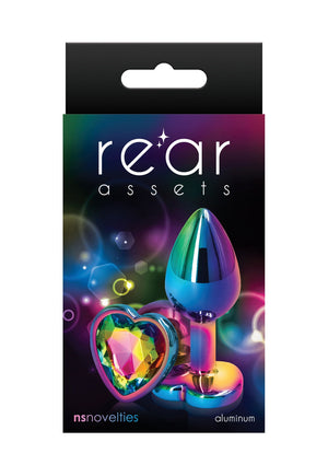 Jouet anal NS Novelties Rear Assets Mulitcolor Heart S