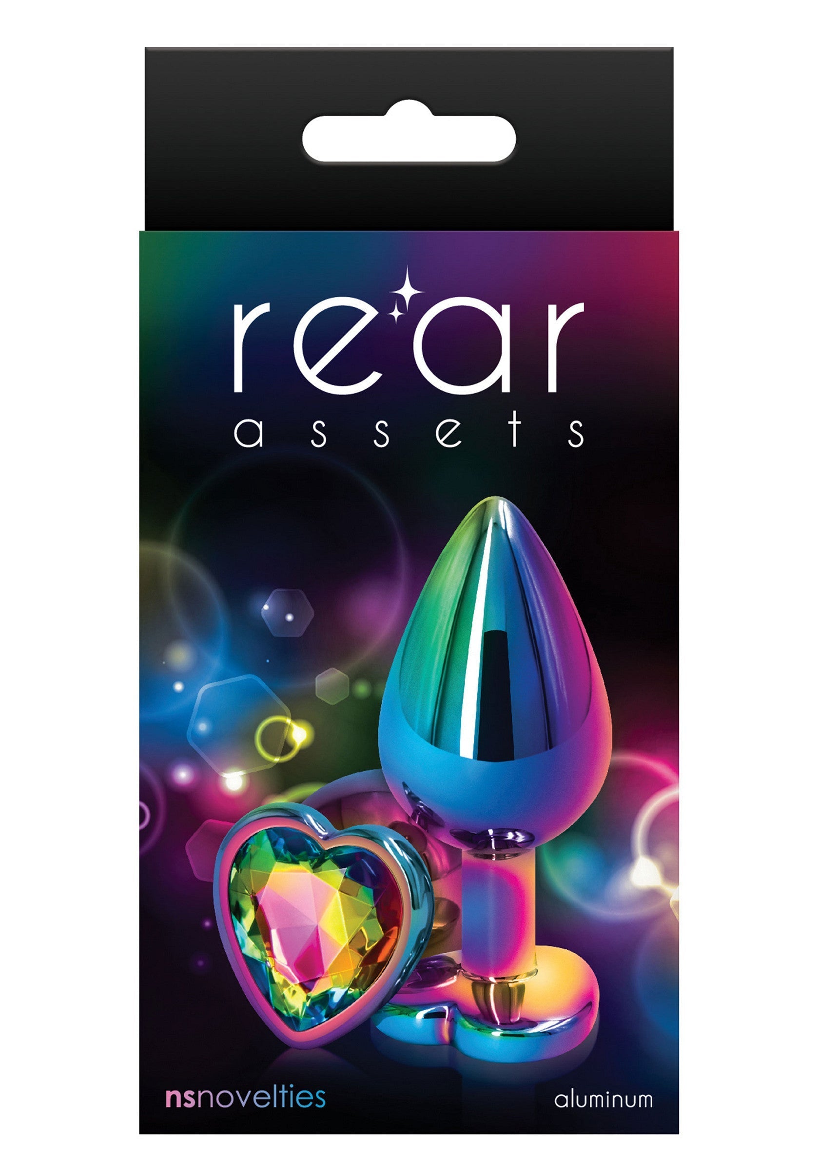 Jouet anal NS Novelties Rear Assets Mulitcolor Heart M