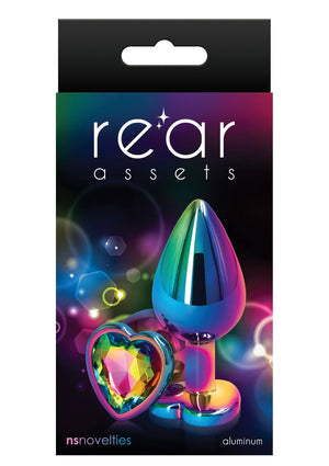 Jouet anal NS Novelties Rear Assets Mulitcolor Heart M