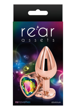 Jouet anal NS Novelties Rear Assets Rose Gold Heart M