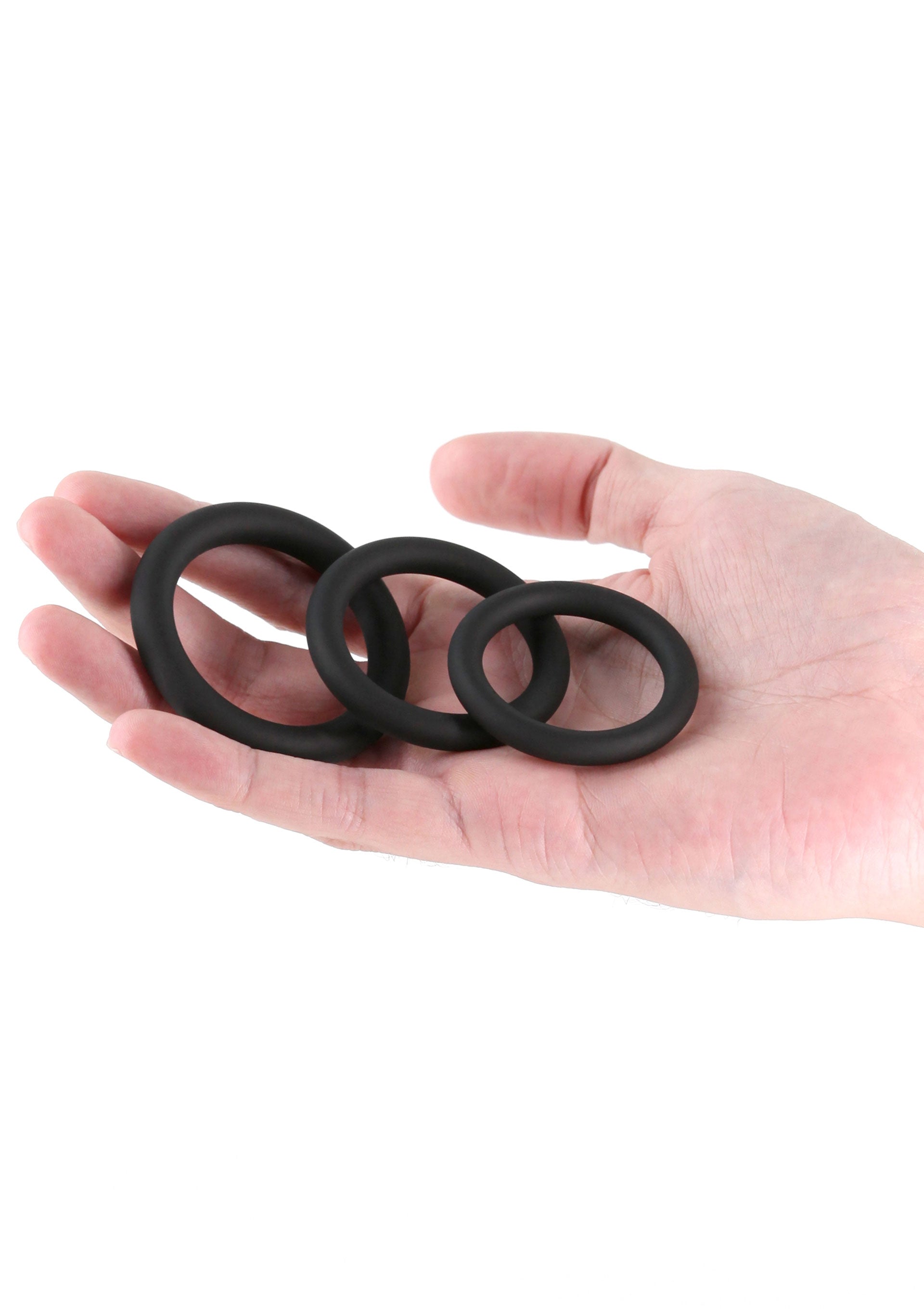 Performance masculine NS Novelties Renegade 3pc Slim Rings