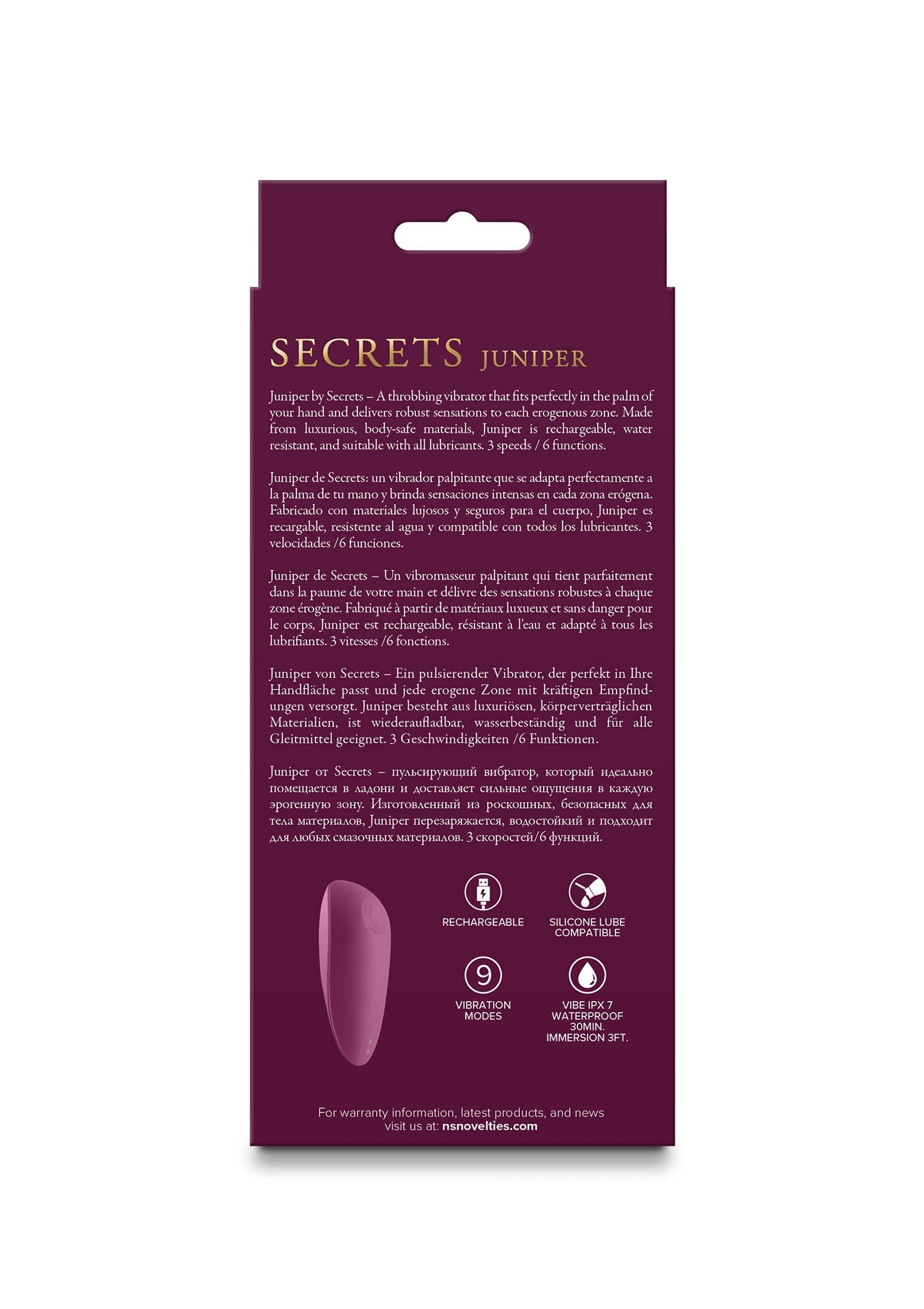 Stimulateur NS Novelties Secrets Juniper