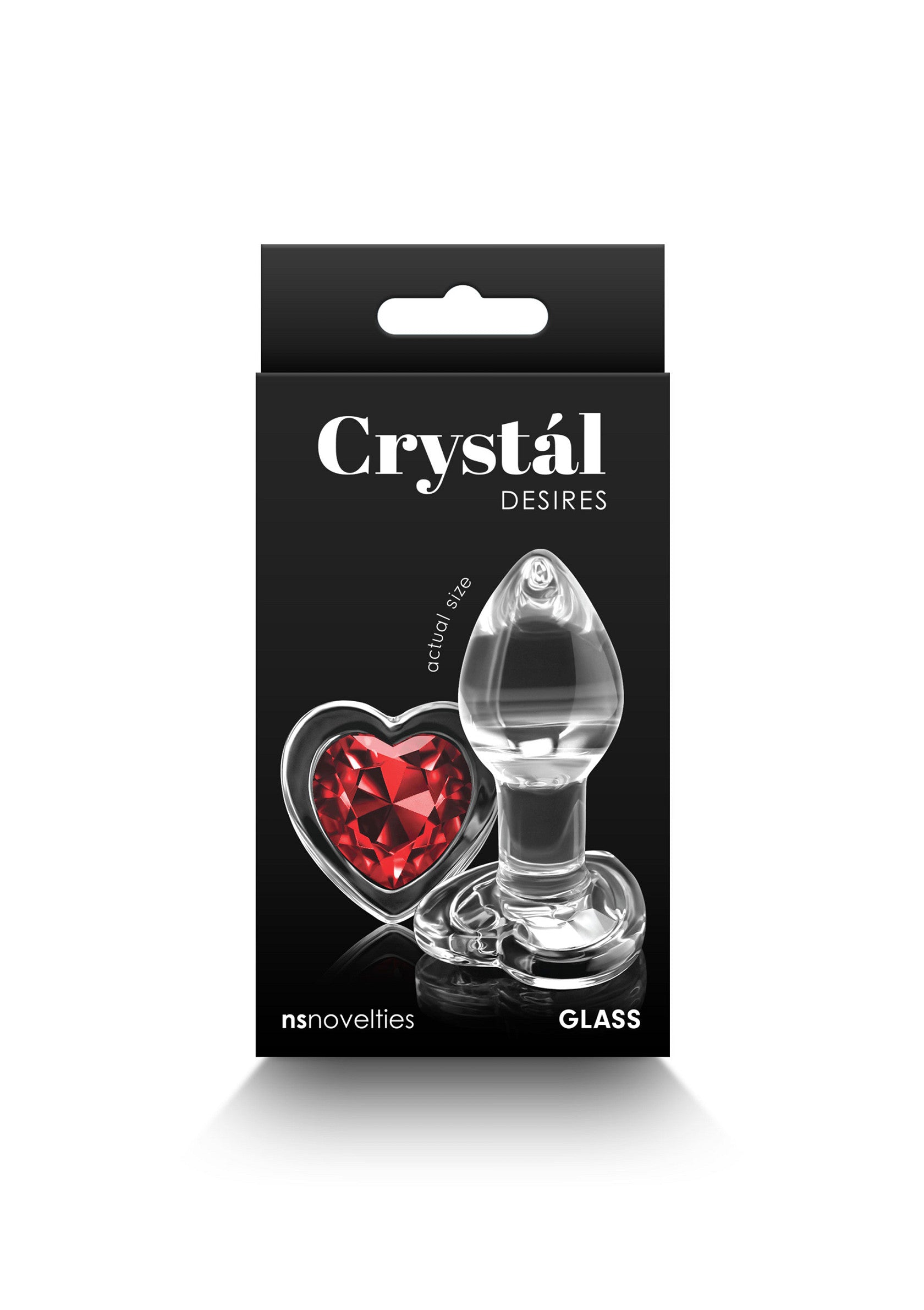 Jouet anal NS Novelties Crystal Desires Red Heart Small