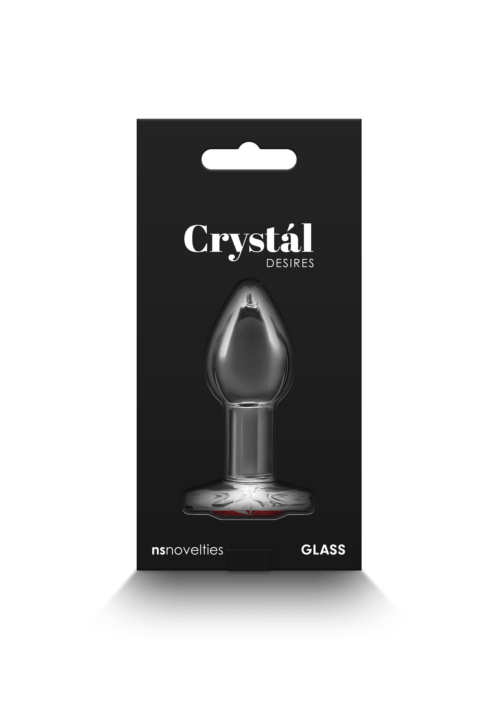 Jouet anal NS Novelties Crystal Desires Red Heart Small