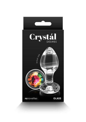 Jouet anal NS Novelties Crystal Desires Rainbow Gem Medium