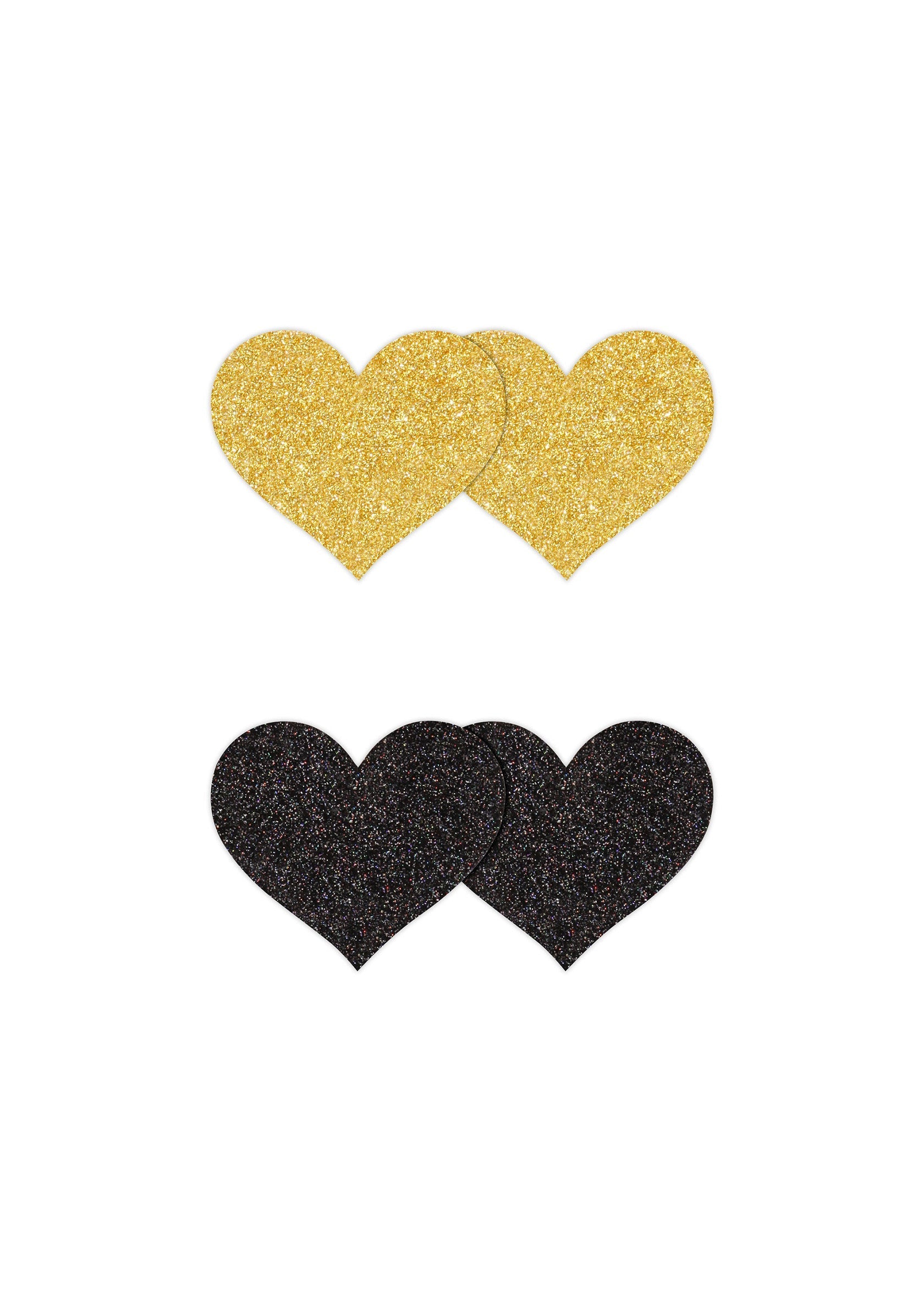 Accessoire BDSM NS Novelties Pasties Glitter Hearts 2 Pair