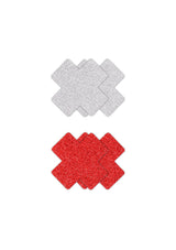 Accessoire BDSM NS Novelties Pasties Glitter Cross 2 Pair