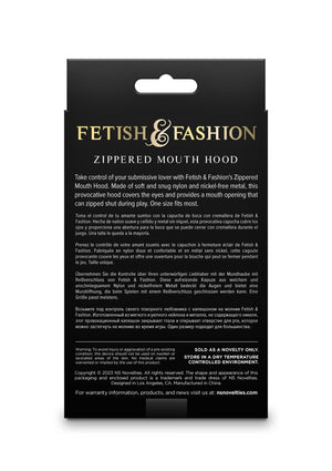 Accessoire BDSM NS Novelties Zippered Mouth Hood