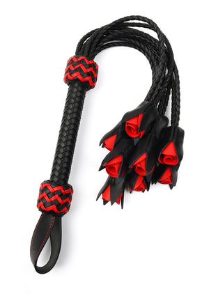 Accessoire BDSM Hidden Desire Genuine Leather Roses Whip