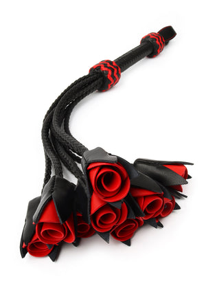 Accessoire BDSM Hidden Desire Genuine Leather Roses Whip