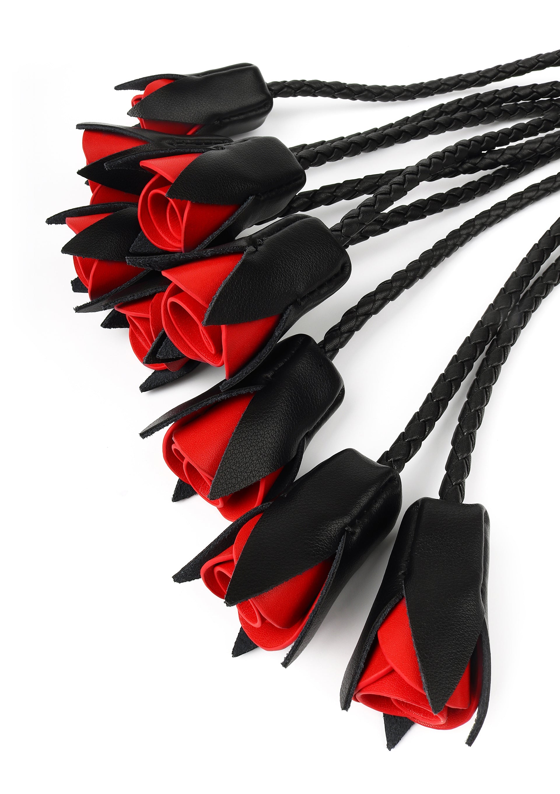 Accessoire BDSM Hidden Desire Genuine Leather Roses Whip