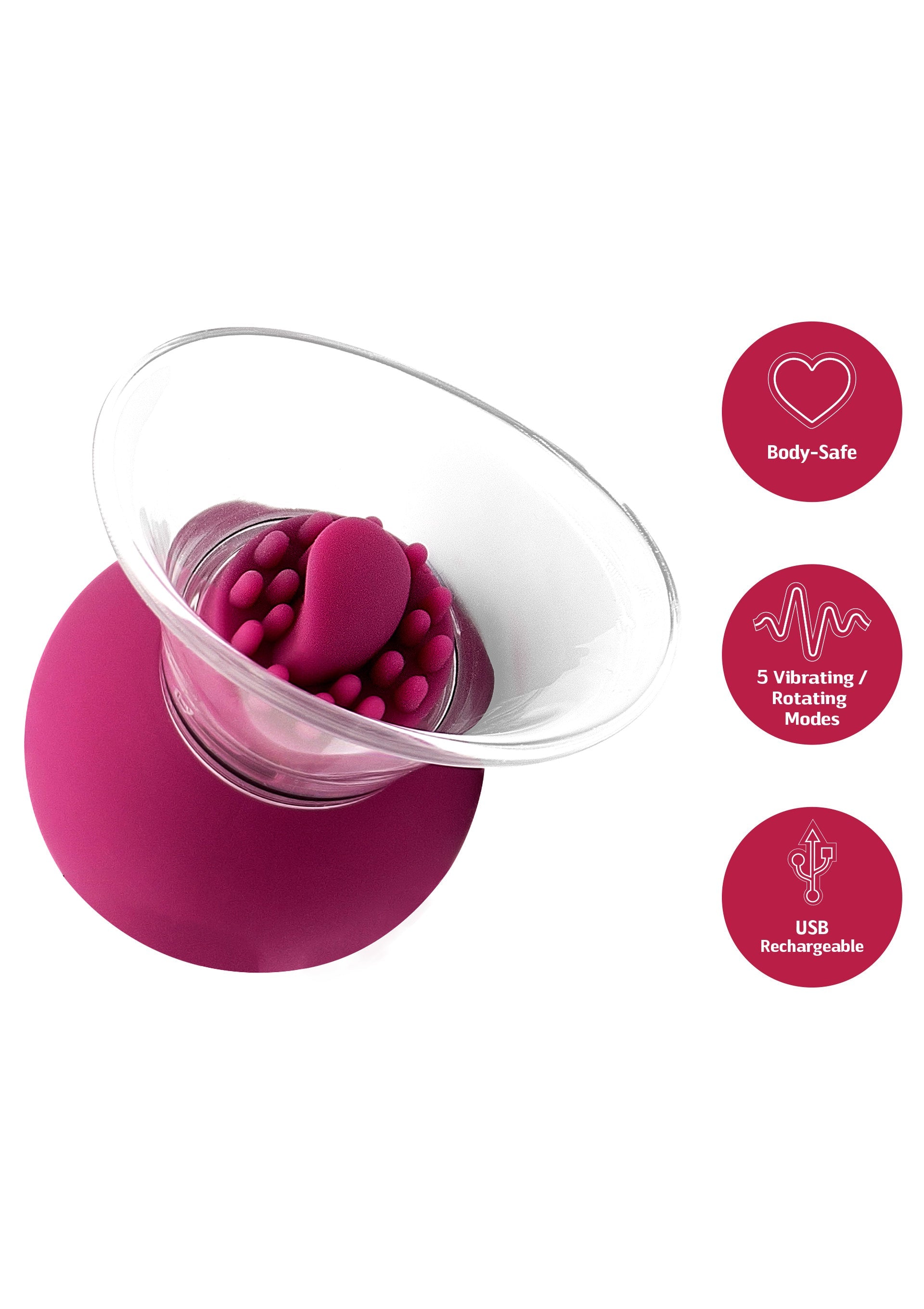 Stimulateur She.E.O. Vibrating & Rotating Nipple & Clitoral Pump