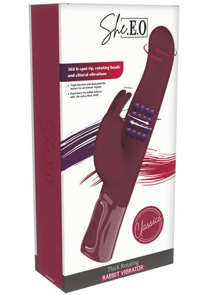 Vibromasseur She.E.O Rotating & Vibrating Thick Rabbit Vibrator